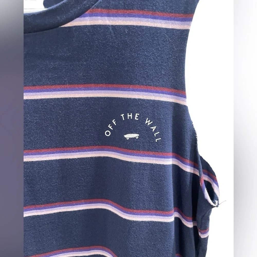 Vans Tshirt Dress with Cut Off Sleeves - 100% Cotton